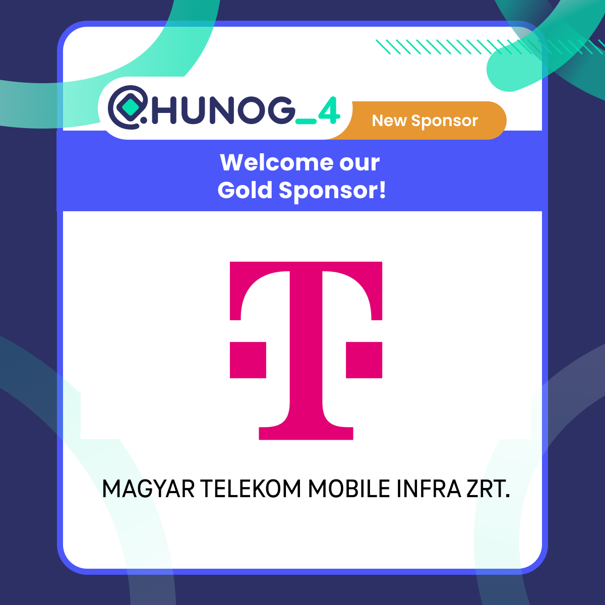 Idén először köszöntjük a Magyar Telekom Mobile Infra Zrt.-t arany szponzorunkként!